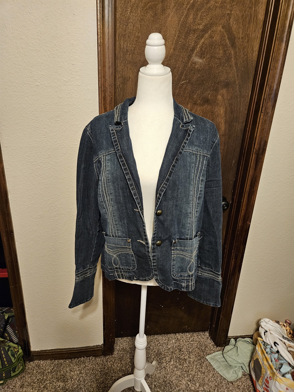 Cato Dark Wash Denim Jean Jacket
